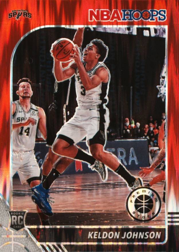 2019 Panini Hoops Premium Stock Keldon Johnson #224 Basketball Card