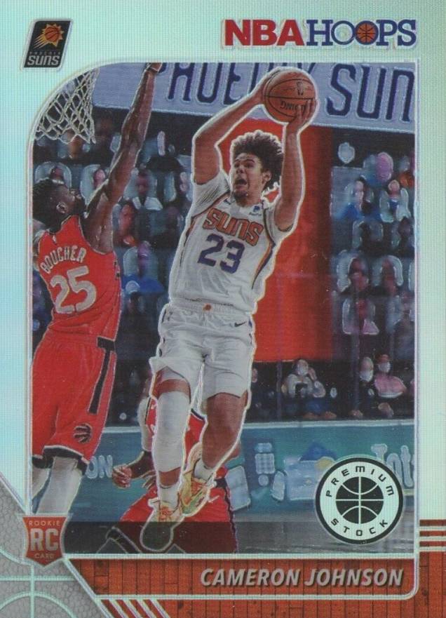 2019 Panini Hoops Premium Stock Cameron Johnson #208 Basketball Card