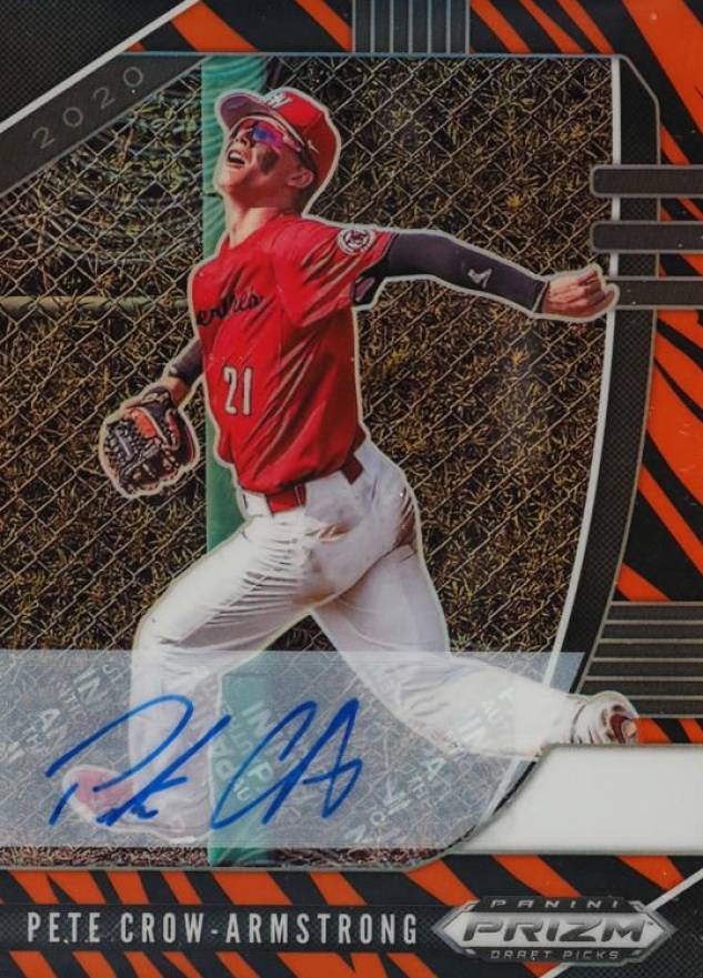 2020 Panini Prizm Draft Picks Pete Crow-Armstrong #PDP19 Baseball Card