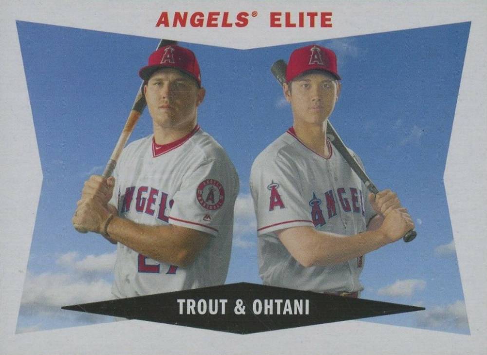 2020 Topps Archives 1960 Combo Cards Mike Trout/Shohei Ohtani #60CCTO Baseball Card