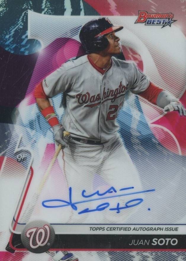 2020 Bowman's Best Best of 2020 Autographs Juan Soto #B20JS Baseball Card