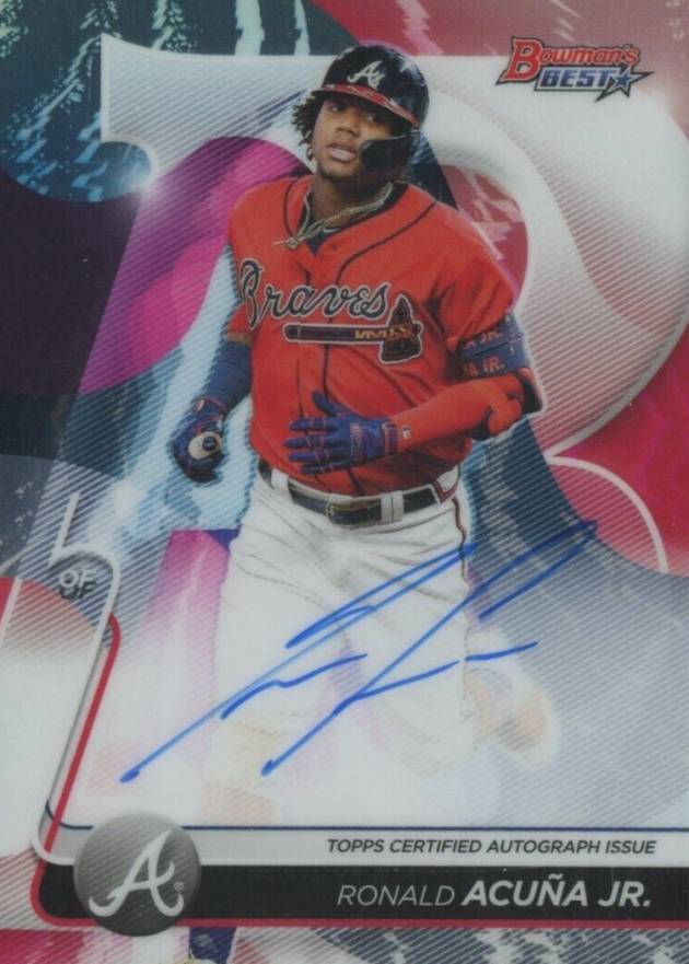 2020 Bowman's Best Best of 2020 Autographs Ronald Acuna Jr. #B20RA Baseball Card