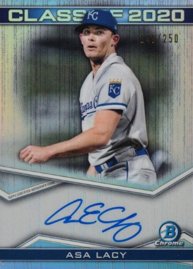 2020 Bowman Draft Class of 2020 Autographs Asa Lacy #C20AAL Baseball Card