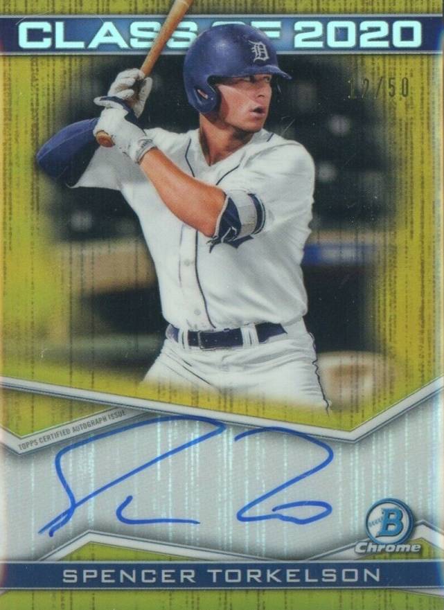 2020 Bowman Draft Class of 2020 Autographs Spencer Torkelson #C20AST Baseball Card