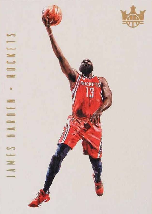 2017 Panini Court Kings Blank Slate James Harden #3 Basketball Card