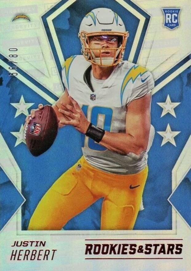 2020 Panini Rookies & Stars Justin Herbert #103 Football Card