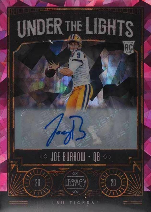 2020 Panini Legacy Under the Lights Joe Burrow #ULJB Football Card