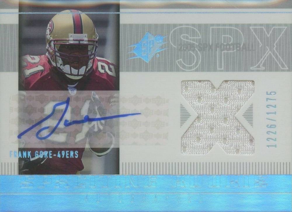 2005 SPx Frank Gore #200 Football Card