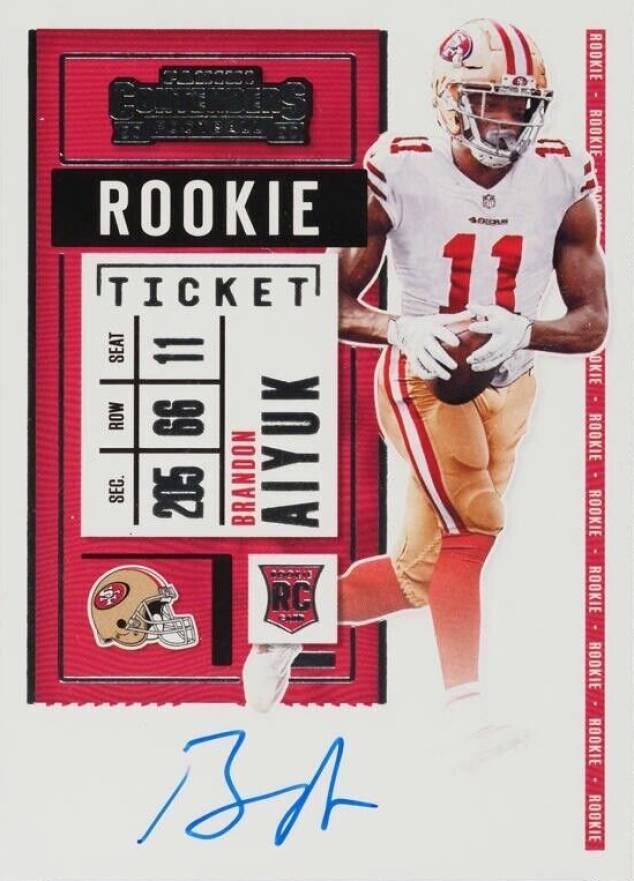 2020 Panini Contenders Brandon Aiyuk #110 Football Card