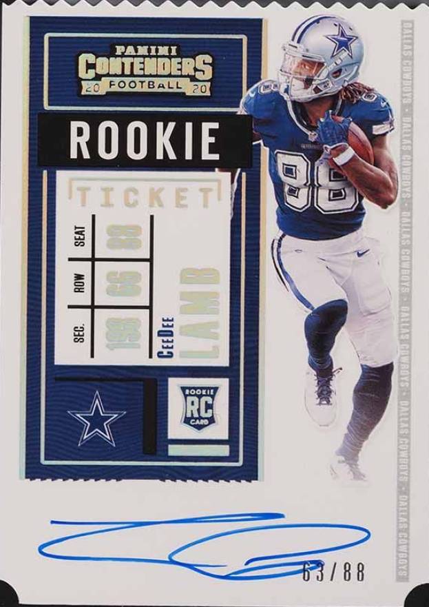 2020 Panini Contenders Ceedee Lamb #107 Football Card