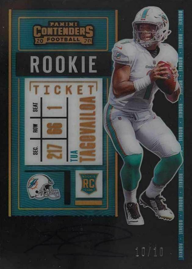 2020 Panini Contenders Tua Tagovailoa #103 Football Card