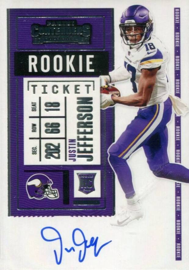 2020 Panini Contenders Justin Jefferson #109 Football Card