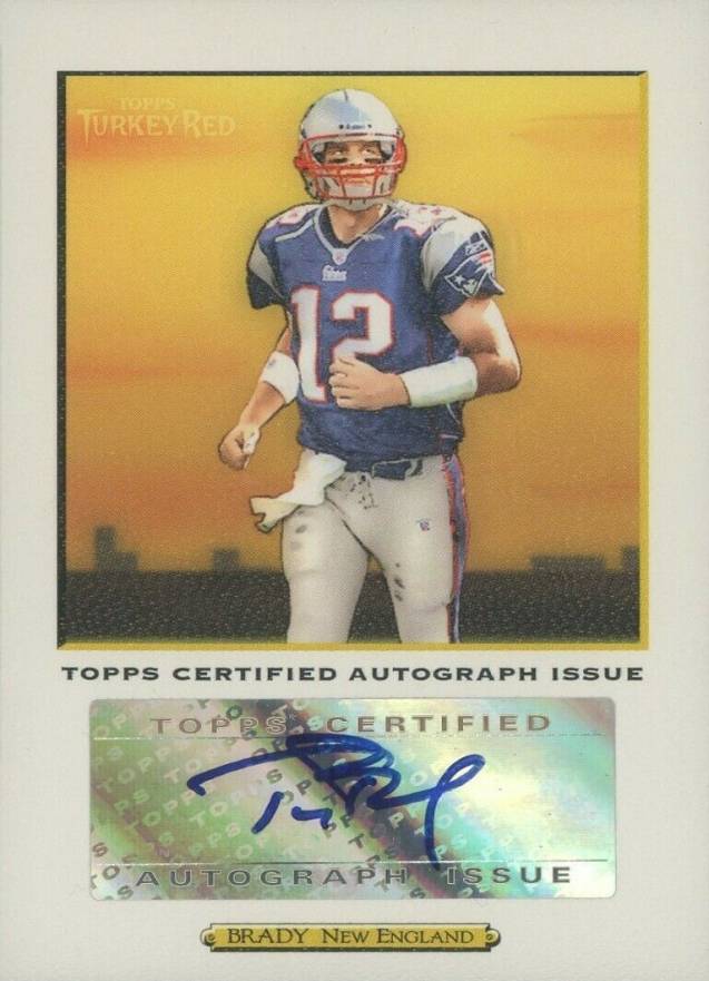 2005 Topps Turkey Red Autograph Tom Brady #TRATBR Football Card