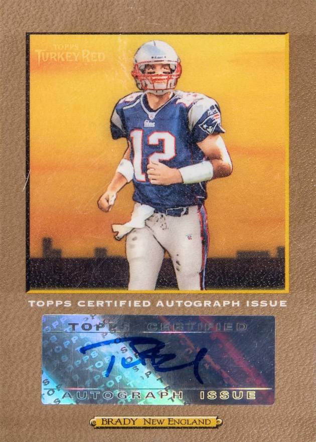 2005 Topps Turkey Red Autograph Tom Brady #TRATBR Football Card