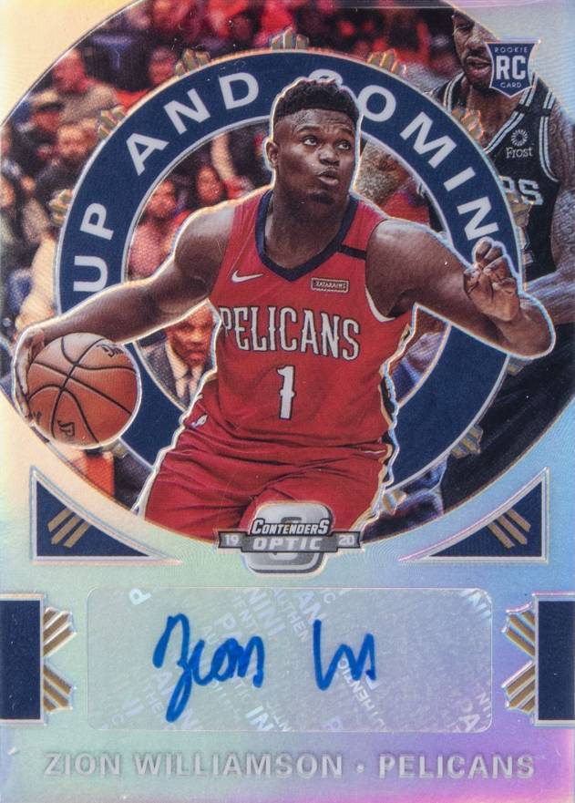 2019 Panini Contenders Optic Up and Coming Autographs Zion Williamson #UCZWL Basketball Card