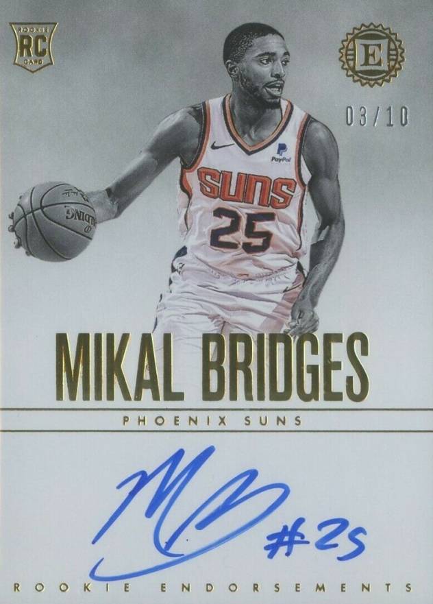 2018 Panini Encased Mikal Bridges #110 Basketball Card