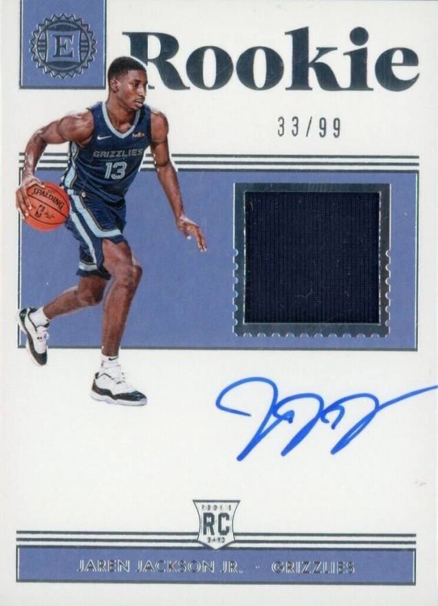 2018 Panini Encased Jaren Jackson Jr. #202 Basketball Card