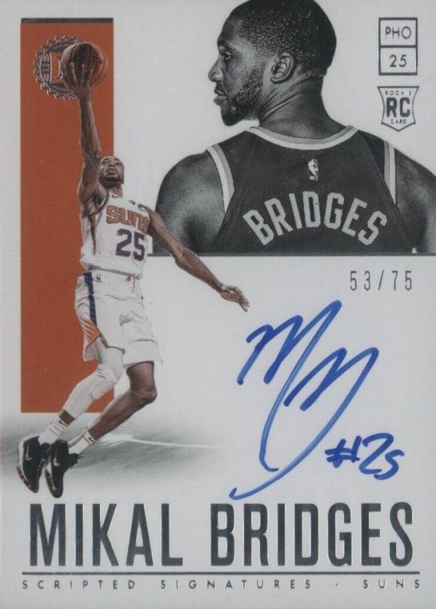 2018 Panini Encased Mikal Bridges #135 Basketball Card