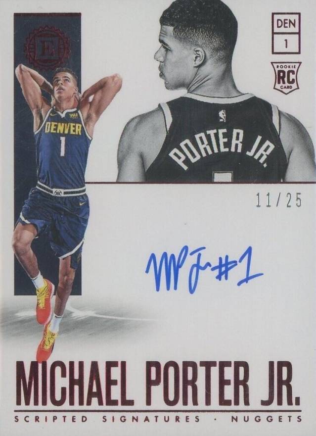 2018 Panini Encased Michael Porter Jr. #153 Basketball Card