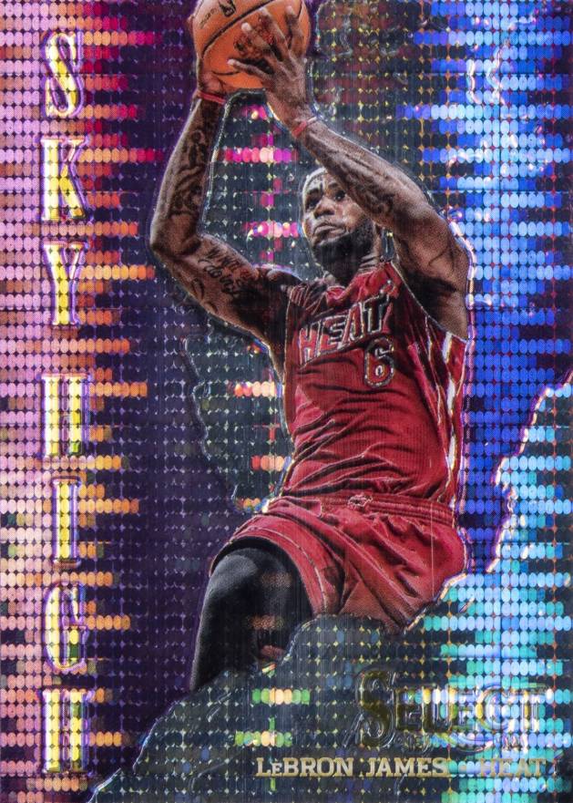 2013 Panini Select Sky High LeBron James #8 Basketball Card