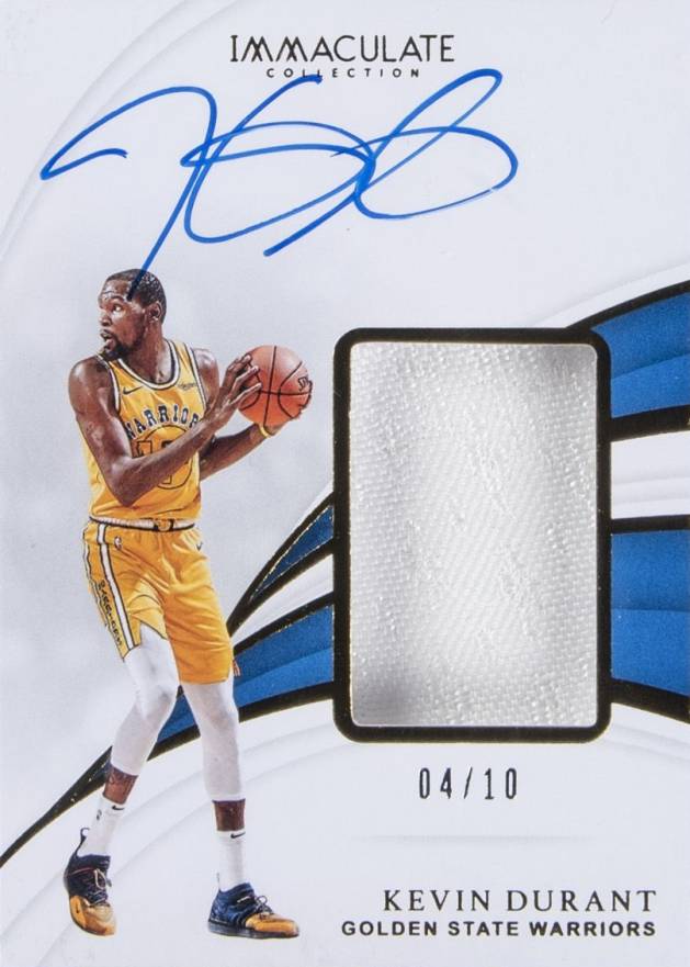 2018 Panini Immaculate Collection Sneaker Swatches Signatures Kevin Durant #KDR Basketball Card