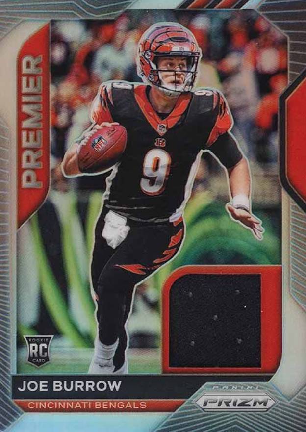 2020 Panini Prizm Premier Jerseys Relics Joe Burrow #1 Football Card