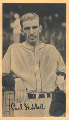 1936 Goudey Premiums-Type 1-Wide Pen Carl Hubbell # Baseball Card