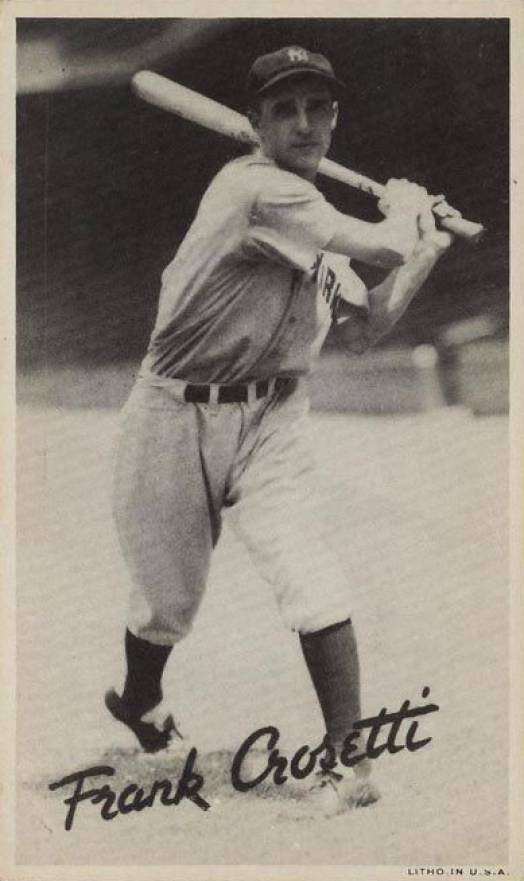 1936 Goudey Premiums-Type 1-Wide Pen Frank Crosetti # Baseball Card