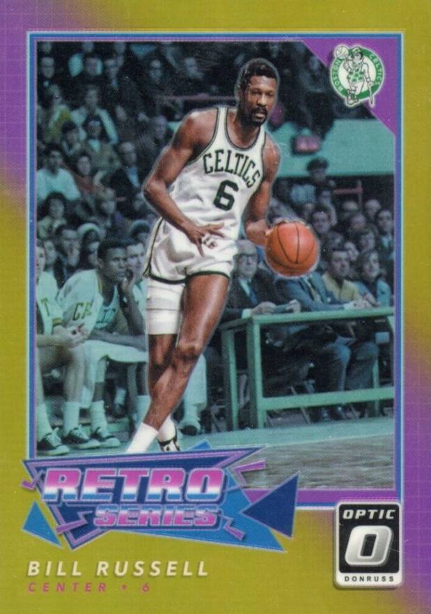 2017 Panini Donruss Optic Retro Series Bill Russell #3 Basketball Card