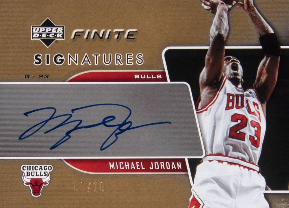 2004 Upper Deck Finite Signature Michael Jordan #FS-MJ Basketball Card