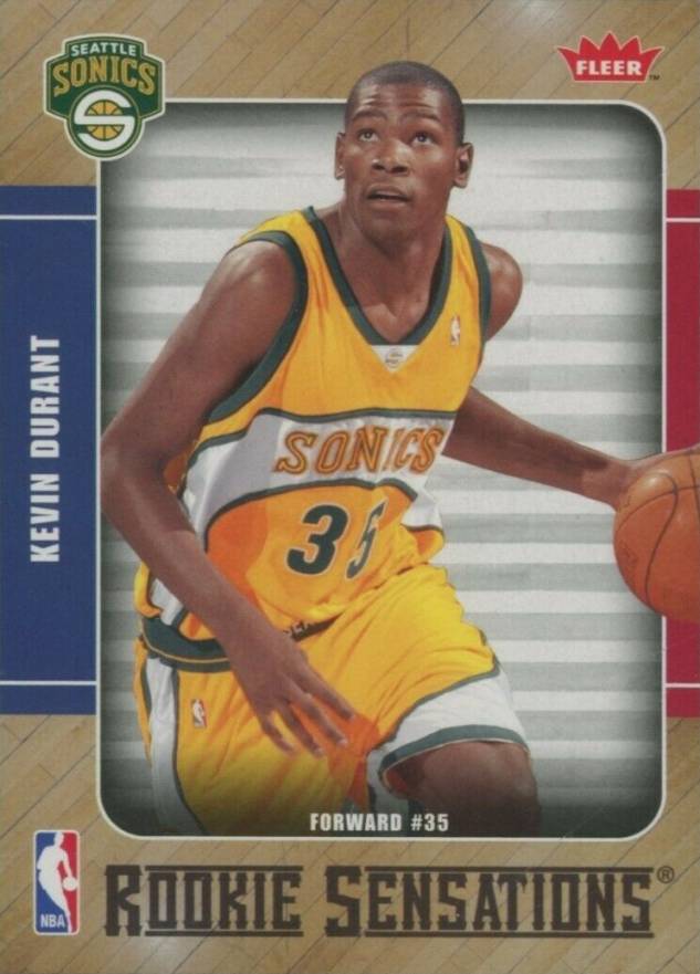 2007 Fleer Rookie Sensations Kevin Durant #RS-2 Basketball Card