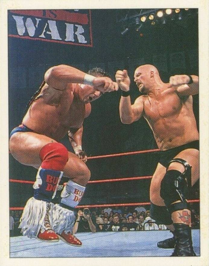 1997 Panini WWF Superstars Stickers Stone Cold Steve Austin #52 Other Sports Card