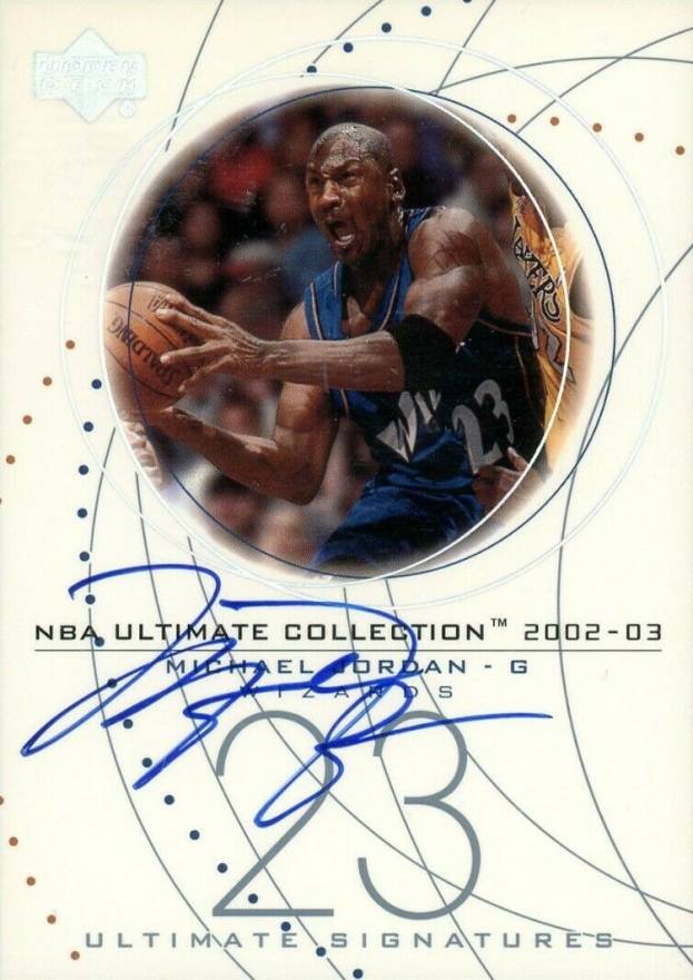2002 Ultimate Collection Ultimate Signatures Michael Jordan #MJ-S Basketball Card