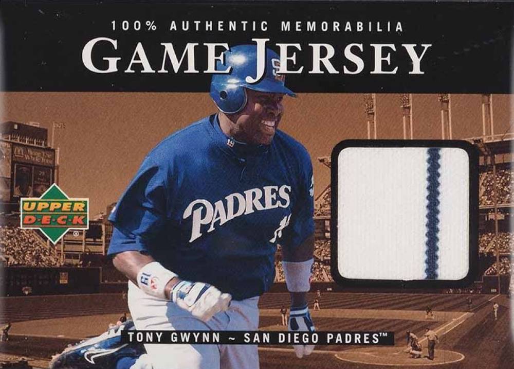 2000 Upper Deck Game Jersey Tony Gwynn #C-TG Baseball Card