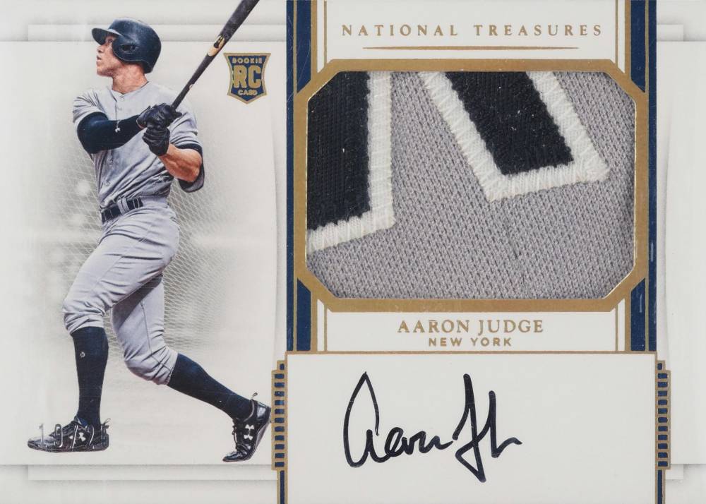 2017 Panini National Treasures Aaron Judge #162 Baseball Card