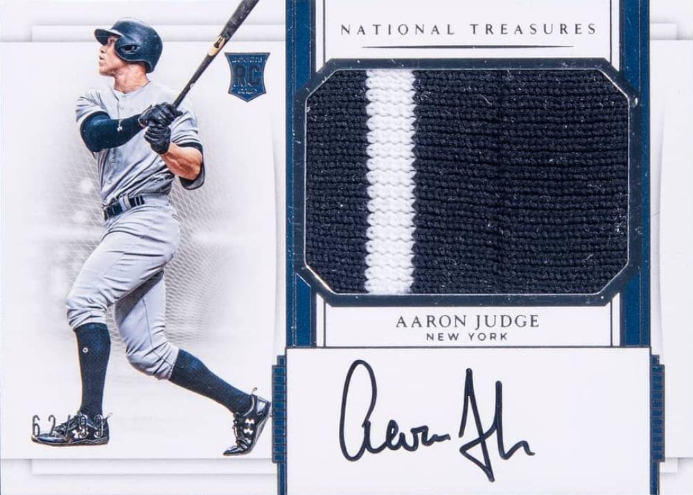 2017 Panini National Treasures Aaron Judge #162 Baseball Card