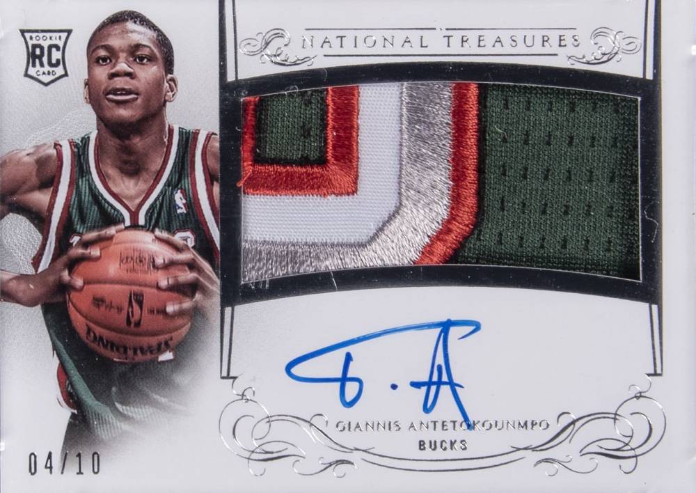 2013 National Treasures Giannis Antetokounmpo #130 Basketball Card