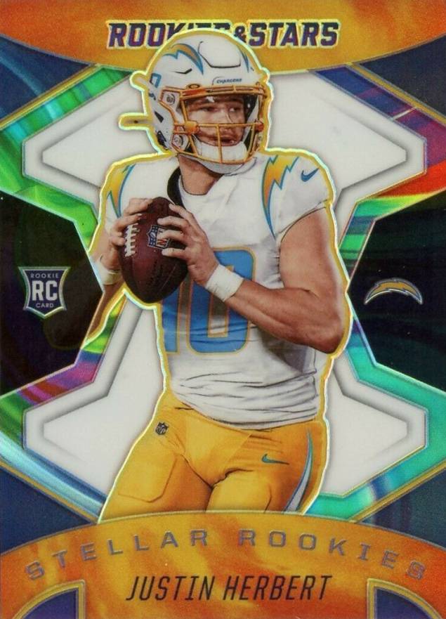 2020 Panini Rookies & Stars Stellar Rookies Justin Herbert #SR3 Football Card