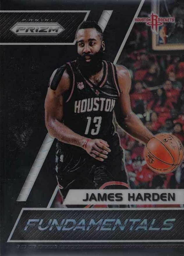 2017 Panini Prizm Fundamentals James Harden #38 Basketball Card