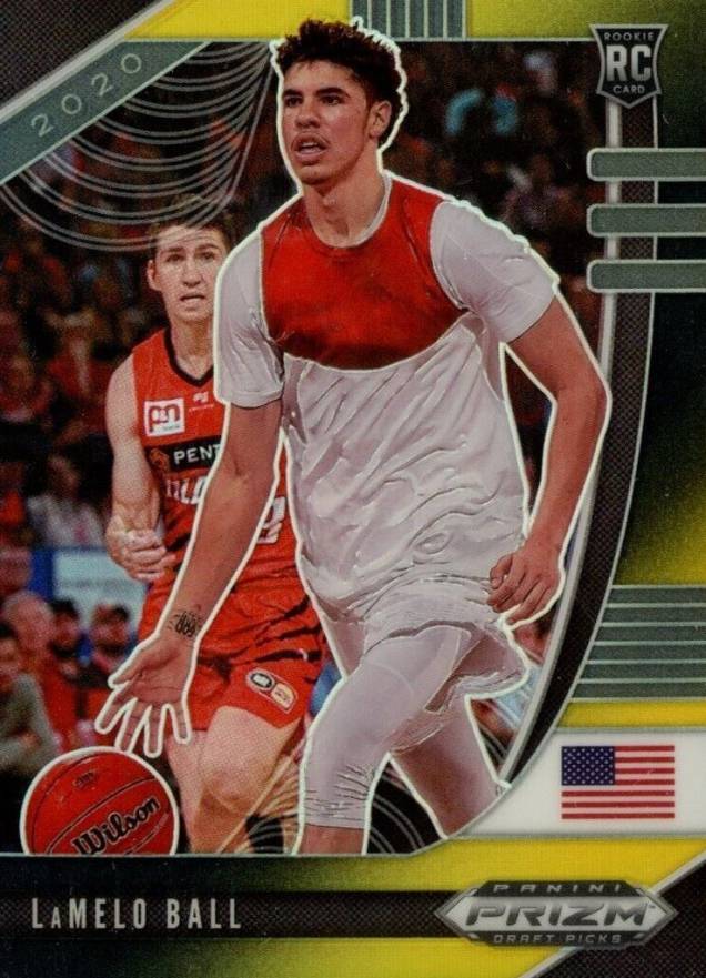 2020 Panini Prizm Draft Picks Lamelo Ball #43 Basketball Card