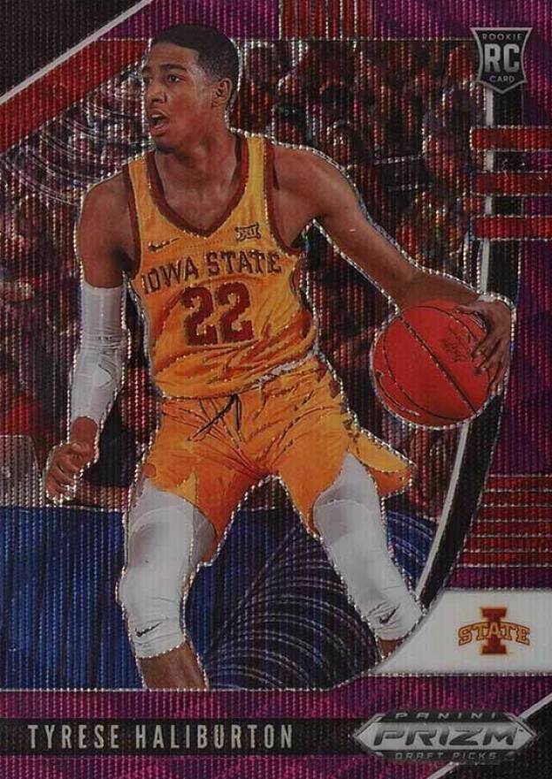 2020 Panini Prizm Draft Picks Tyrese Haliburton #50 Basketball Card