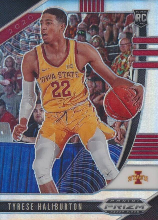 2020 Panini Prizm Draft Picks Tyrese Haliburton #50 Basketball Card