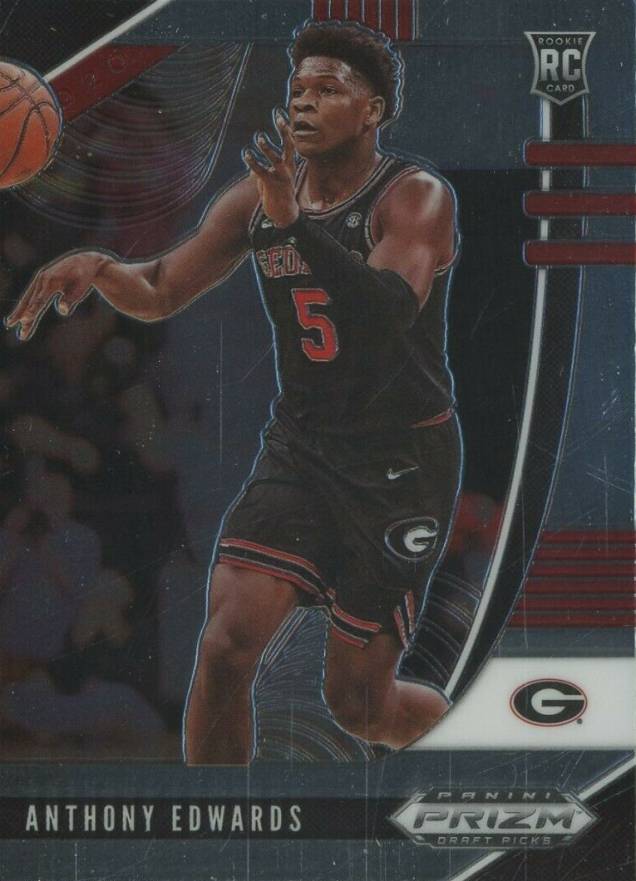 2020 Panini Prizm Draft Picks Anthony Edwards #41 Basketball Card