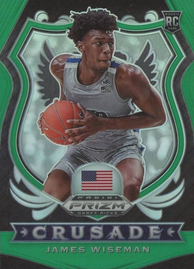 2020 Panini Prizm Draft Picks James Wiseman #82 Basketball Card