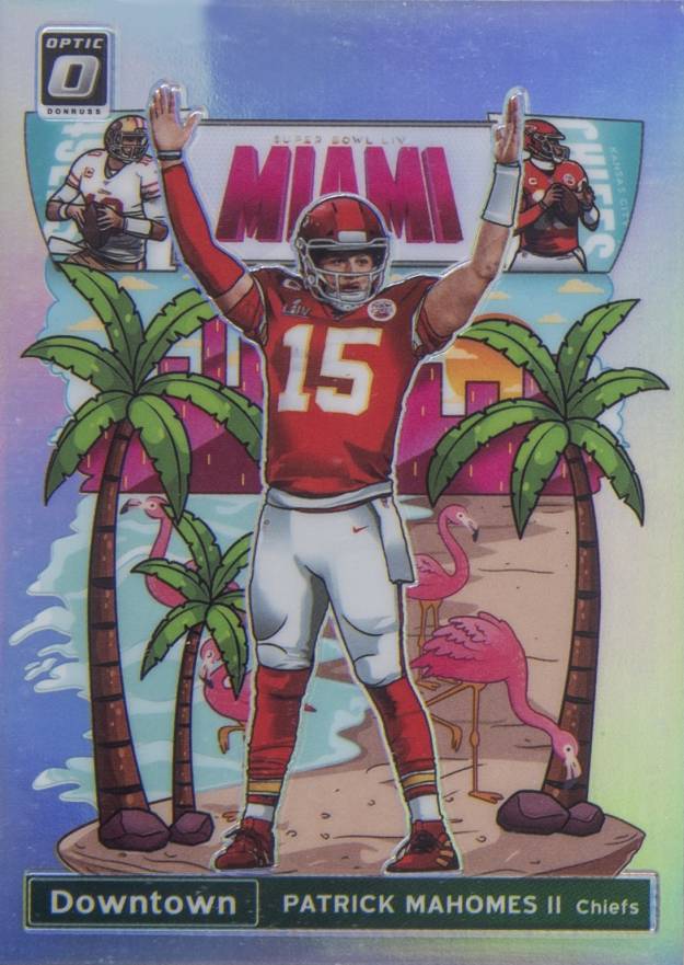 2020 Panini Donruss Optic Downtown Patrick Mahomes II #DT29 Football Card