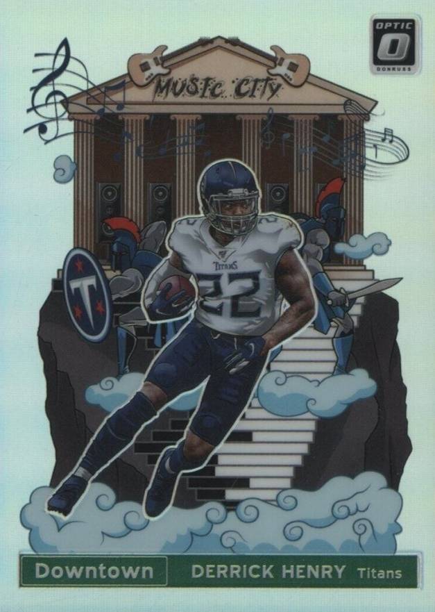 2020 Panini Donruss Optic Downtown Derrick Henry #DT9 Football Card