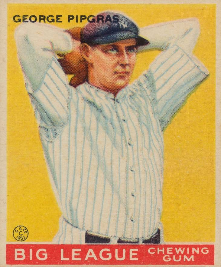 1933 Goudey George Pipgras #12 Baseball Card