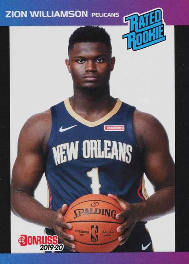 2019 Panini Instant Rated Rookies Retro Zion Williamson #1 Basketball Card