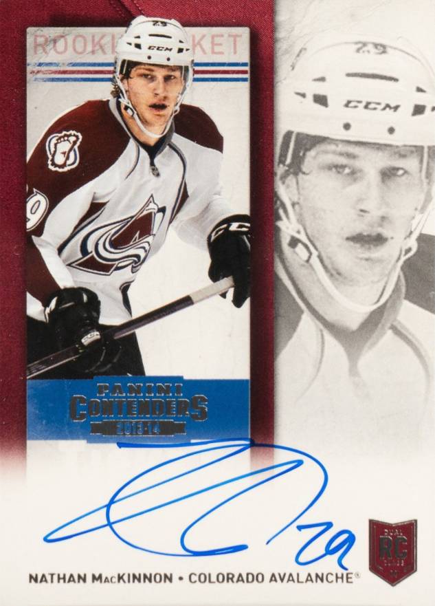 2013 Panini Contenders Nathan MacKinnon #256 Hockey Card