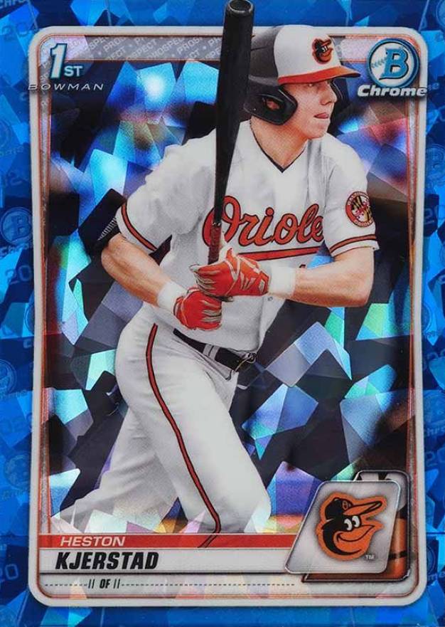 2020 Bowman Draft Chrome Sapphire Edition Heston Kjerstad #BD122 Baseball Card